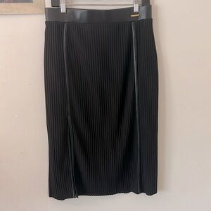 Andrew Marc New York skirt with leather trim size M
